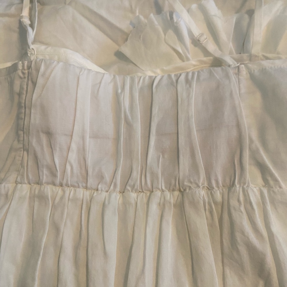 J. Crew White Ruffle Dress - Picture 6 of 6